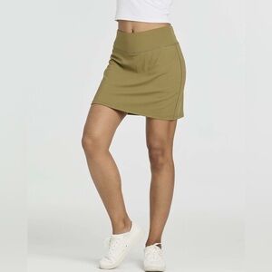 Real Essentials Green Athletic Skort Pocket Shorts Pickleball Tennis Size 3X